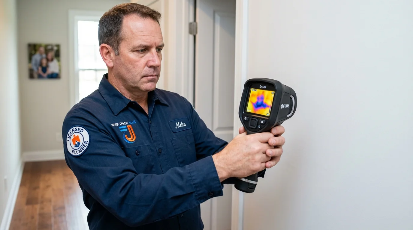 Thermal imaging leak detection by Johns Plumbing LLC in Hogansville